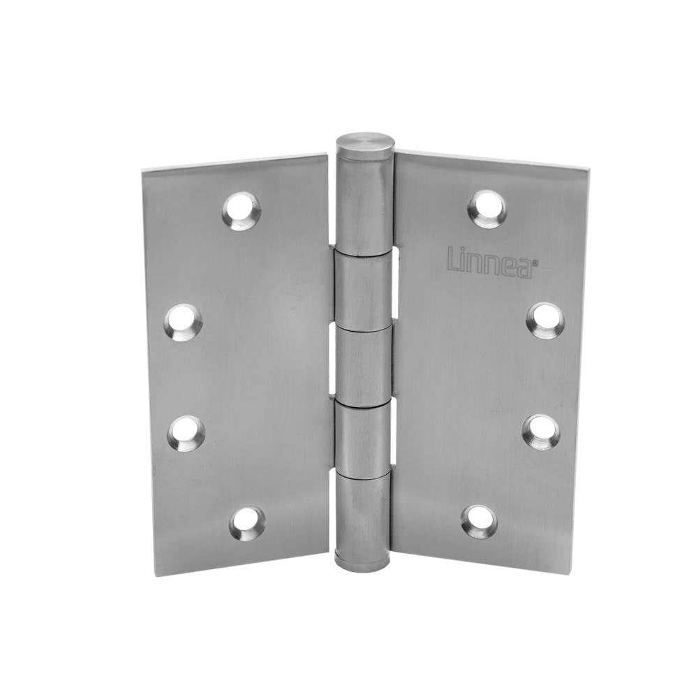 Linnea - Door Butt Hinge, 4.0''X4.0''X3.5mm, 316 Satin SS - Satin Stainless Steel