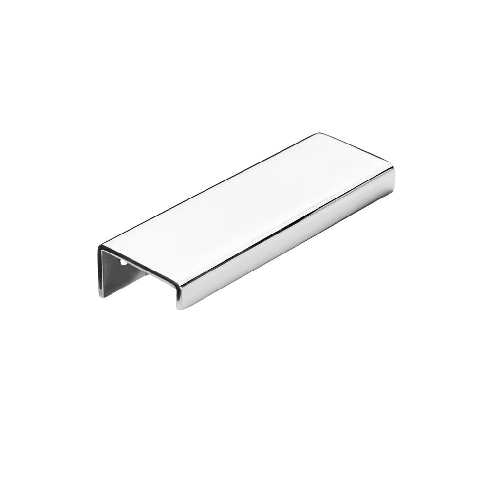 Linnea - Cabinet Pull, 300mm Length, 42mm Projection, 10mm Drop Down Lip, 304 Stainless Steel. - Polished Stainless Steel