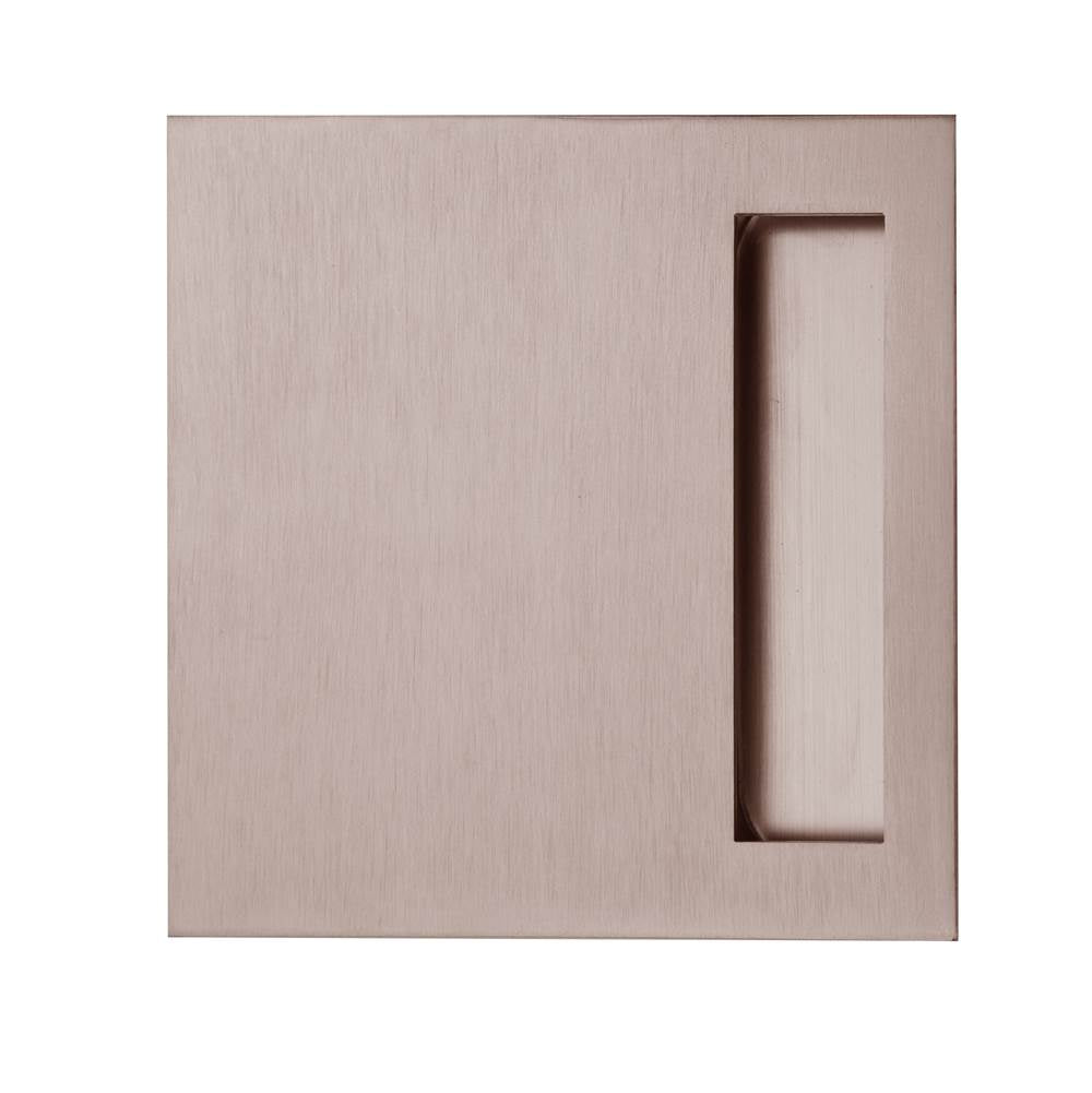 Linnea - Square Flush Pull, Satin Rose Gold - Satin Rose Gold