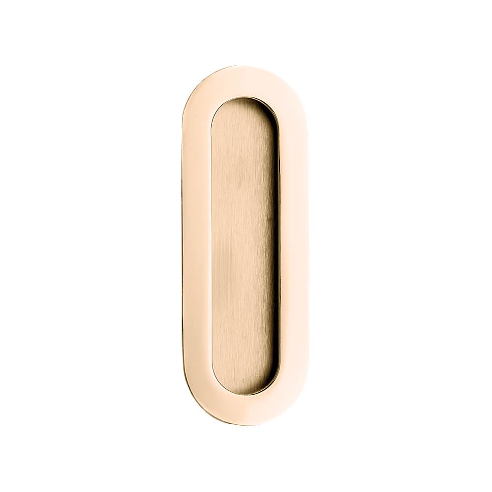Linnea - Oval Flush Pull, Titanium Gold - Titanium Gold