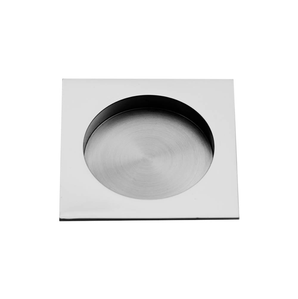 Linnea - Square Flush Pull, Polished Stainless Steel - Polished Stainless Steel