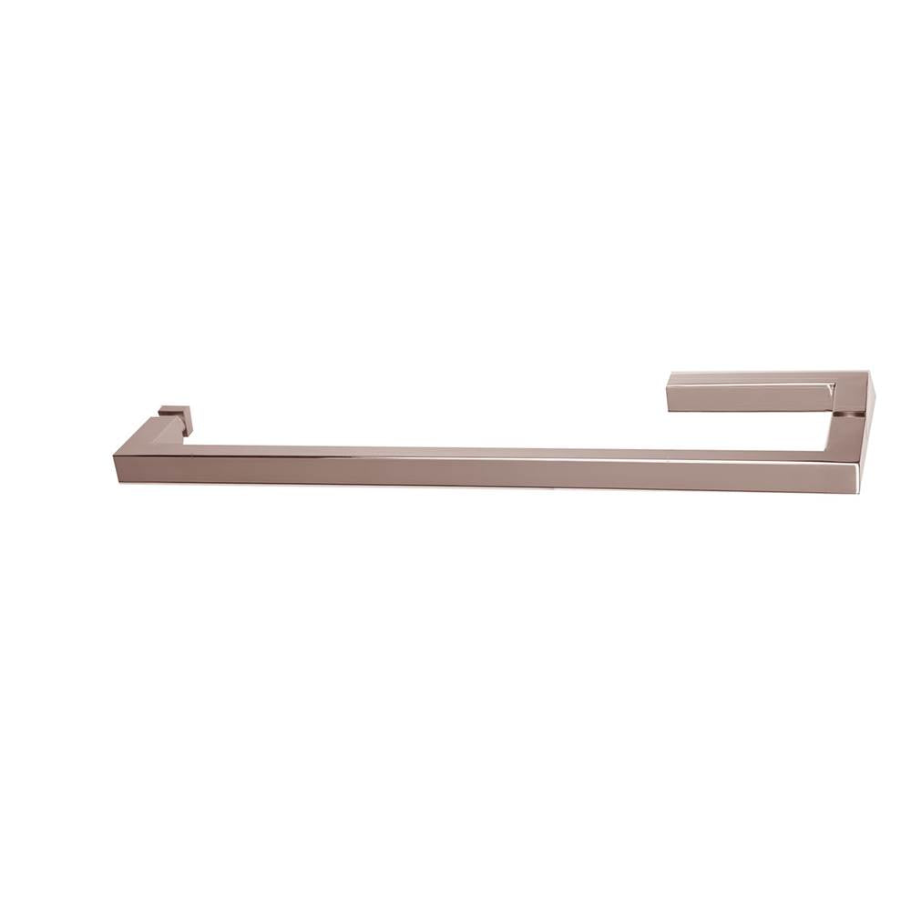 Linnea - Shower Door Pull, Polished Rose Gold - Polished Rose Gold