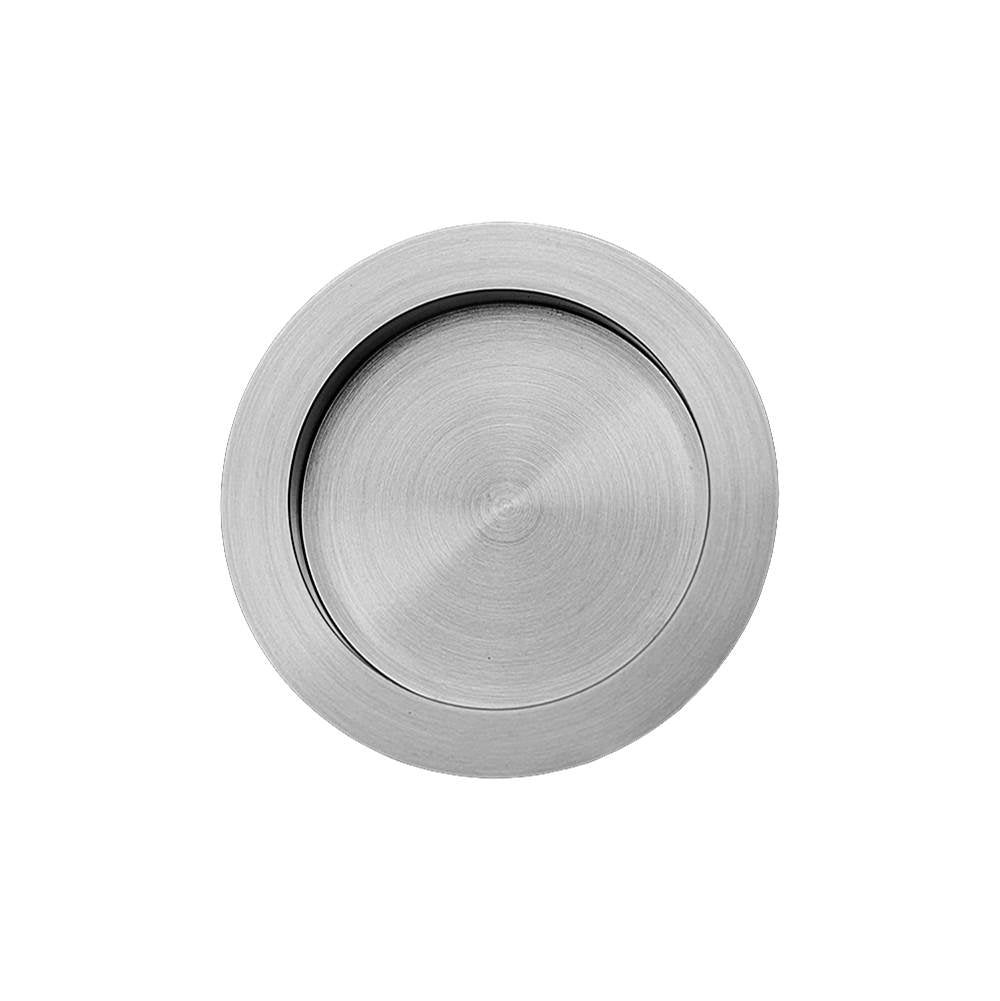 Linnea - Round Flush Pull, Satin Stainless Steel - Satin Stainless Steel