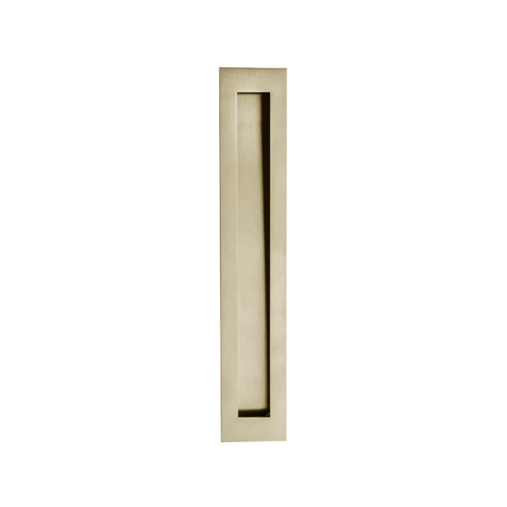 Linnea - Square Flush Pull, Satin Brass - Satin Brass