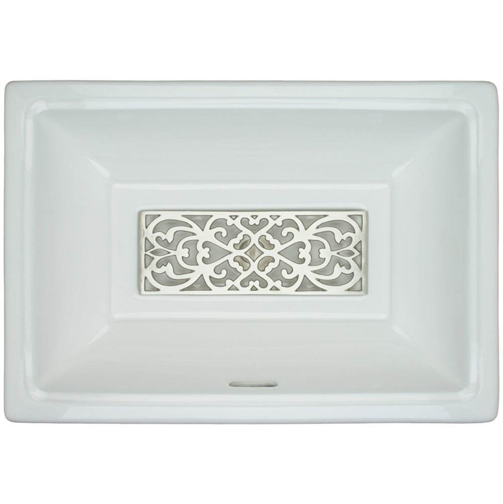 Linkasink - Filigree - Tiffany Grate Polished White Bronze - Polished White Bronze