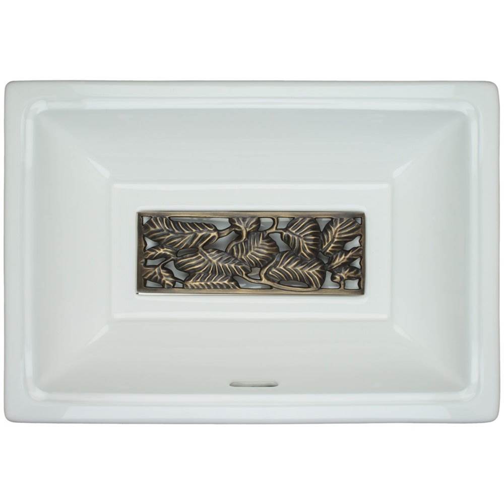Linkasink - Leaves - Tiffany Grate Antique Bronze - Antique Bronze