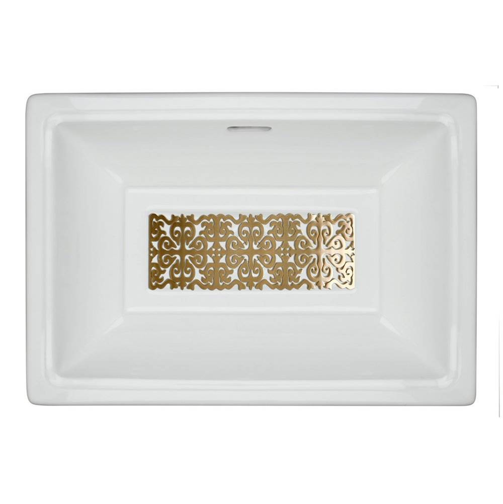 Hawaiian Quilt - Tiffany Grate, Polished Unlacquered Brass