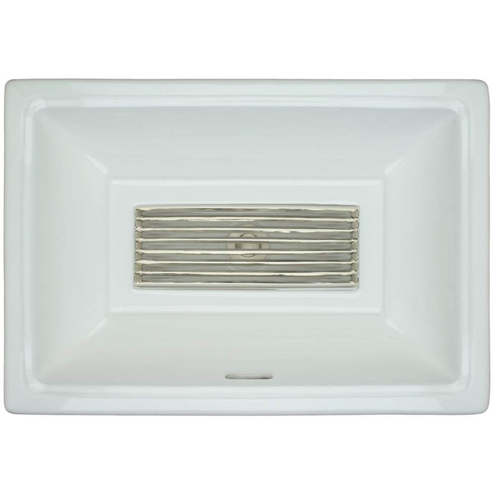 Linkasink - Grill - Tiffany Grate Polished Unlacquered Brass - Polished Unlacquered Brass