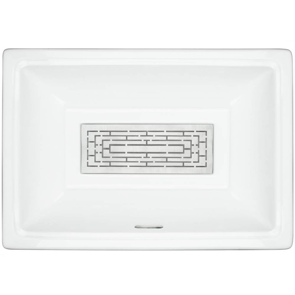 Linkasink - Labyrinth - Tiffany Grate, Satin One Side Polished On Other - Satin Stainless Steel