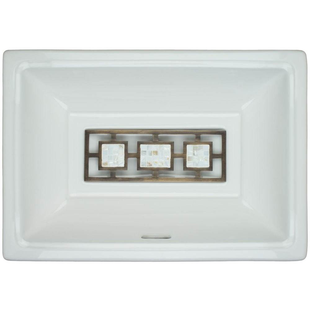 Linkasink - Mosaic Triptych - Tiffany Grate Antique Bronze - Antique Bronze