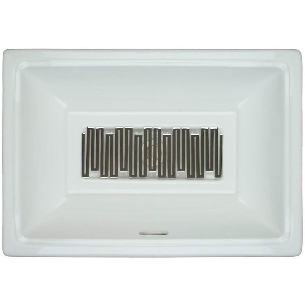 Linkasink - Wave - Tiffany Grate, Satin One Side Polished On Other - Satin Brass Coated