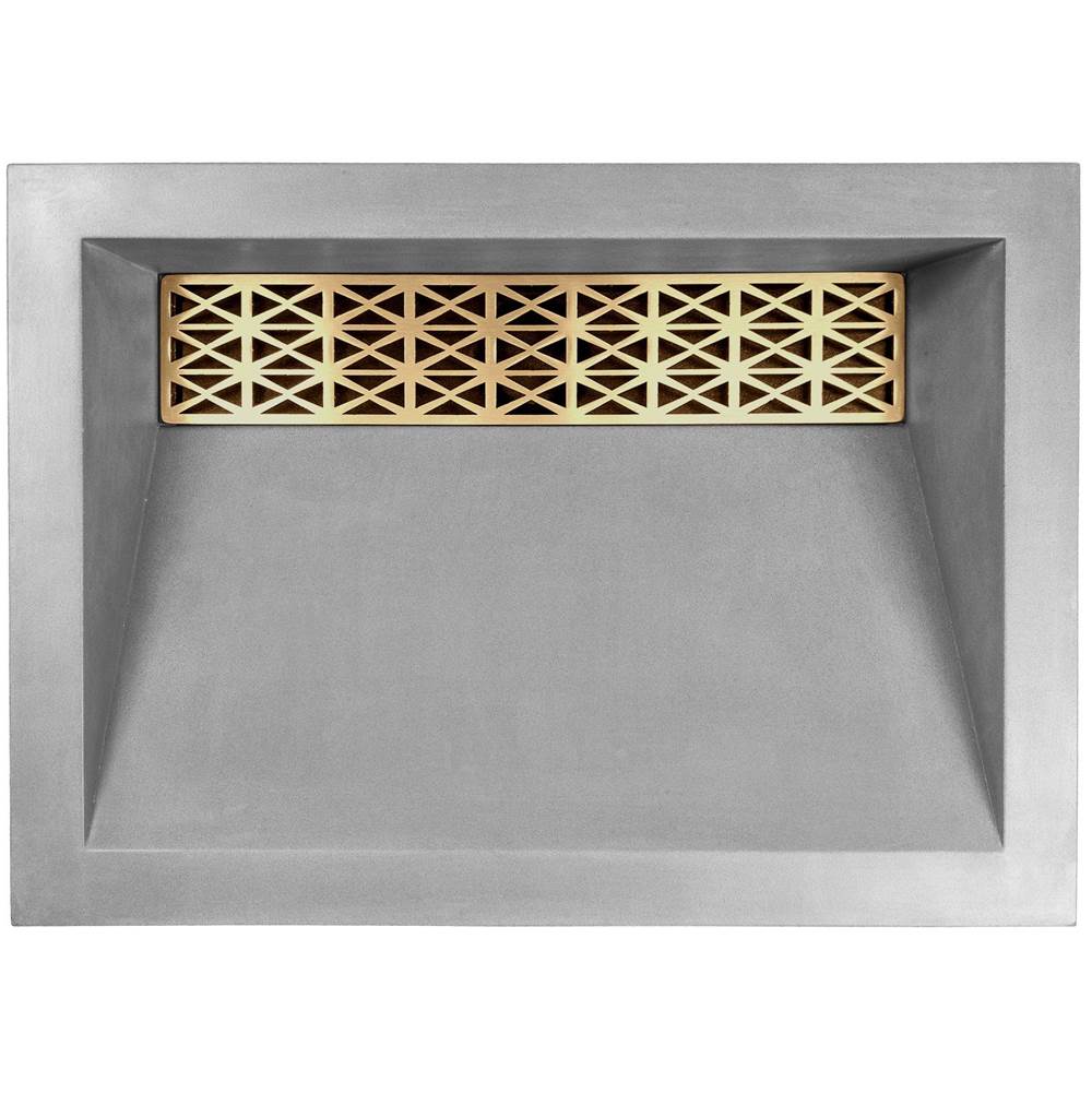 Linkasink - Spoke Bars - Decorative Grate for AC01 - Satin Unlacquered Brass