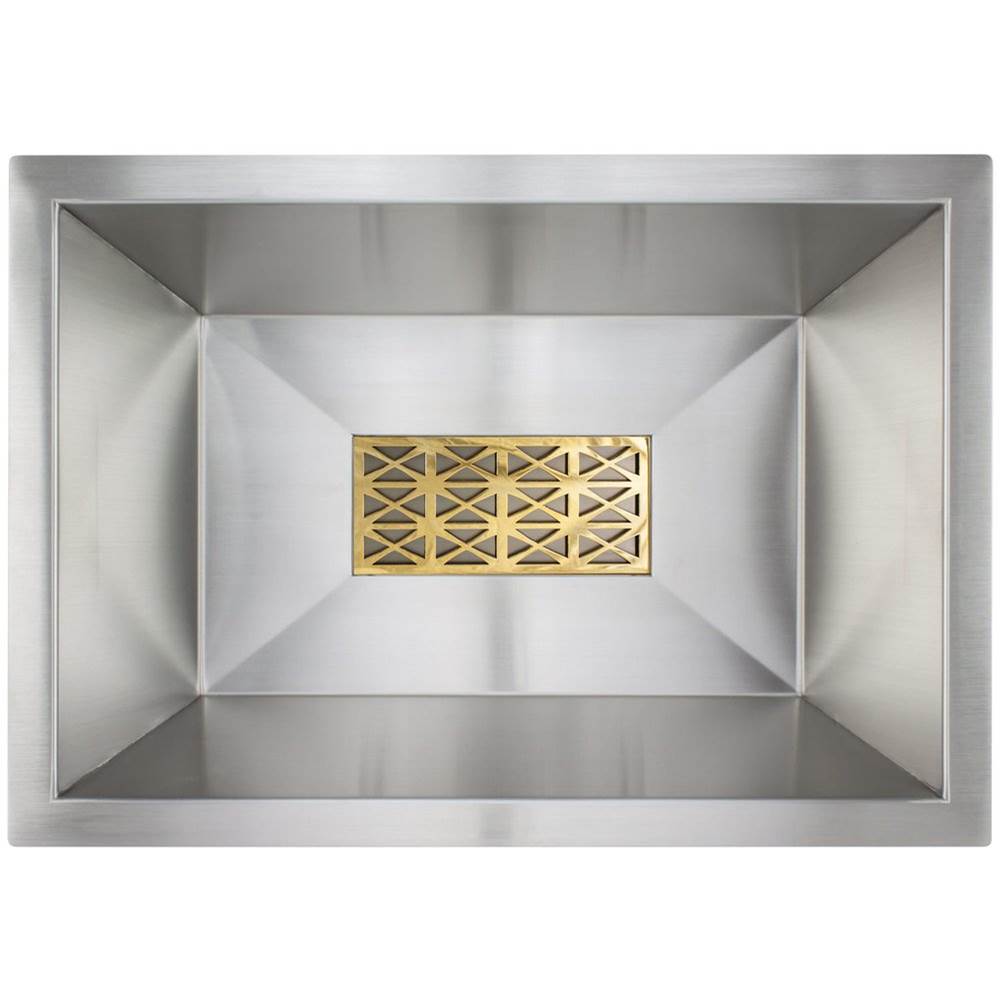 Linkasink - Medium Spoke Grate - Polished Unlacquered Brass