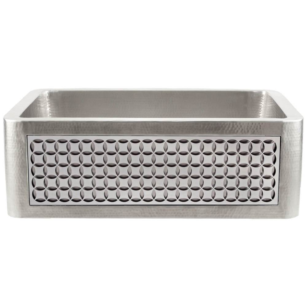 Linkasink - Panel - Circles - Satin Stainless Steel - Satin Stainless Steel