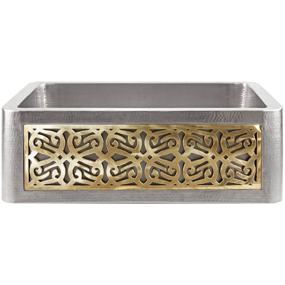 Linkasink - Panel - Tribal - Unlacquered Brass - Polished Unlacquered Brass
