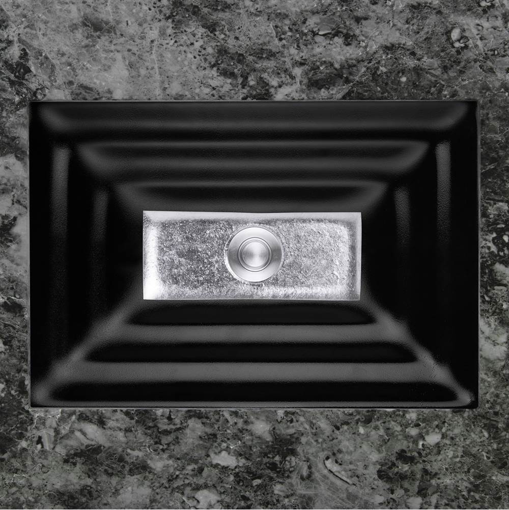 Linkasink - AG03 WINDOW - Black Glass with Silver accent