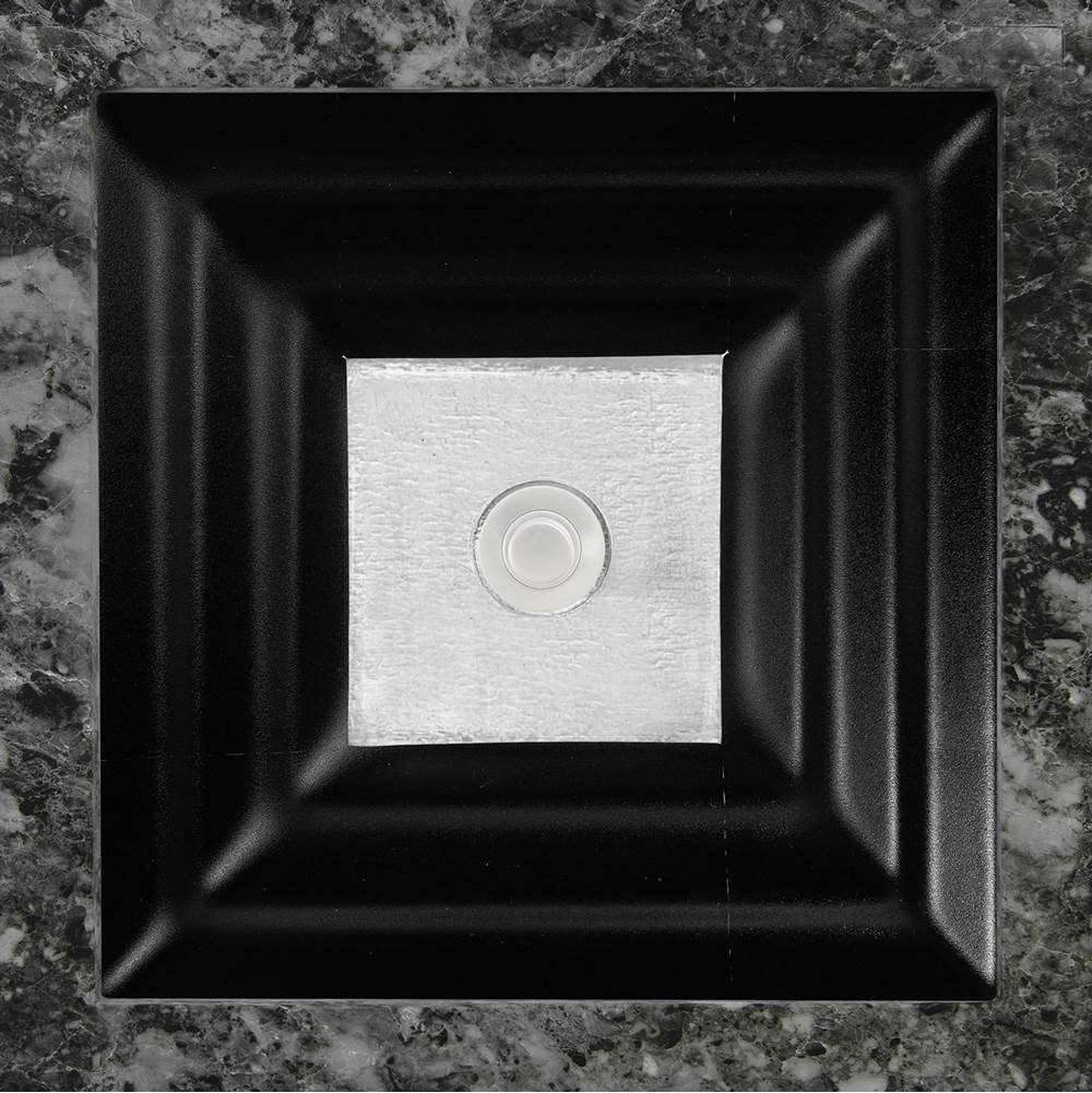 Linkasink - AG03 WINDOW - Black Glass with Gold accent
