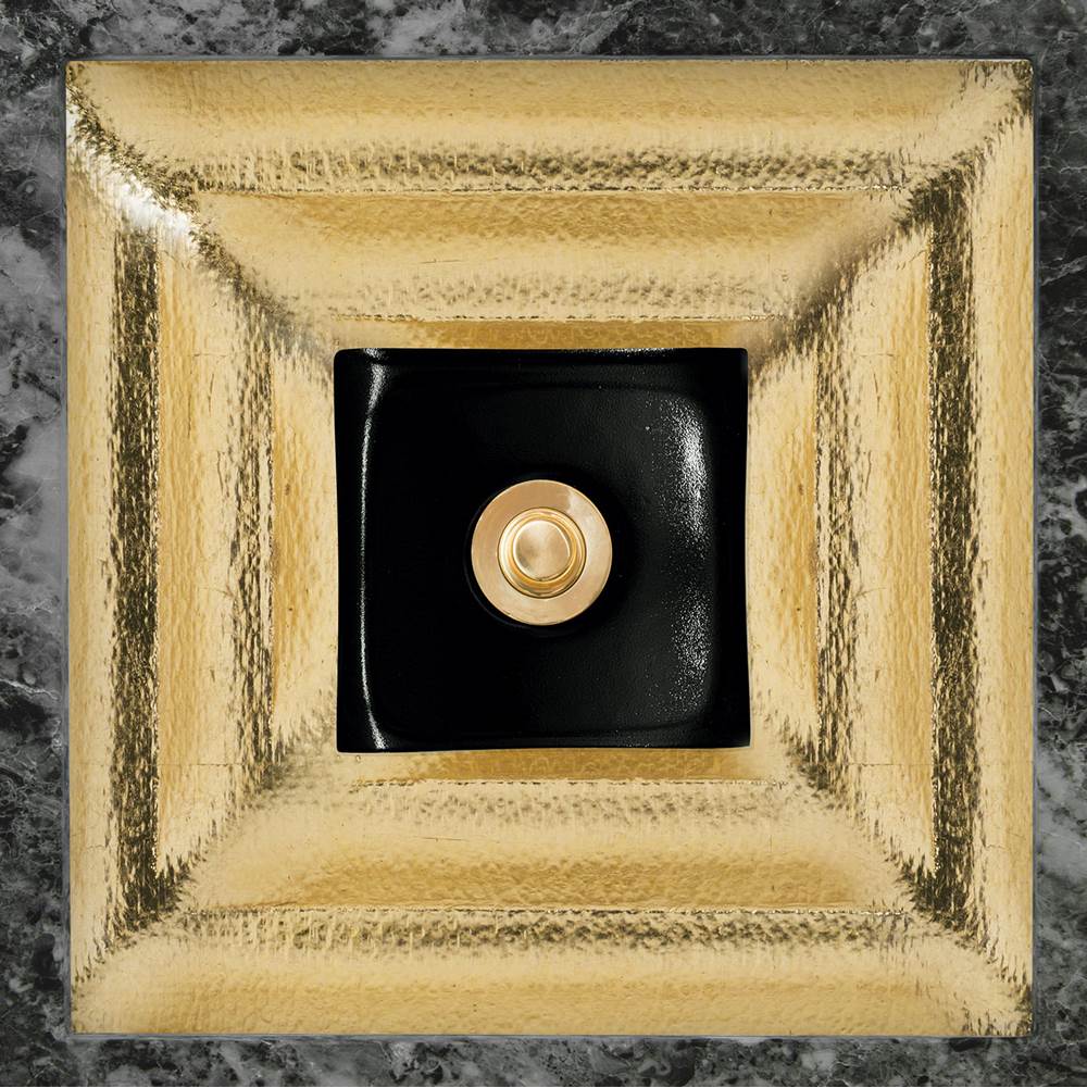 Linkasink - AG10 WINDOW - Glass, Brass Eglomise with Black Window