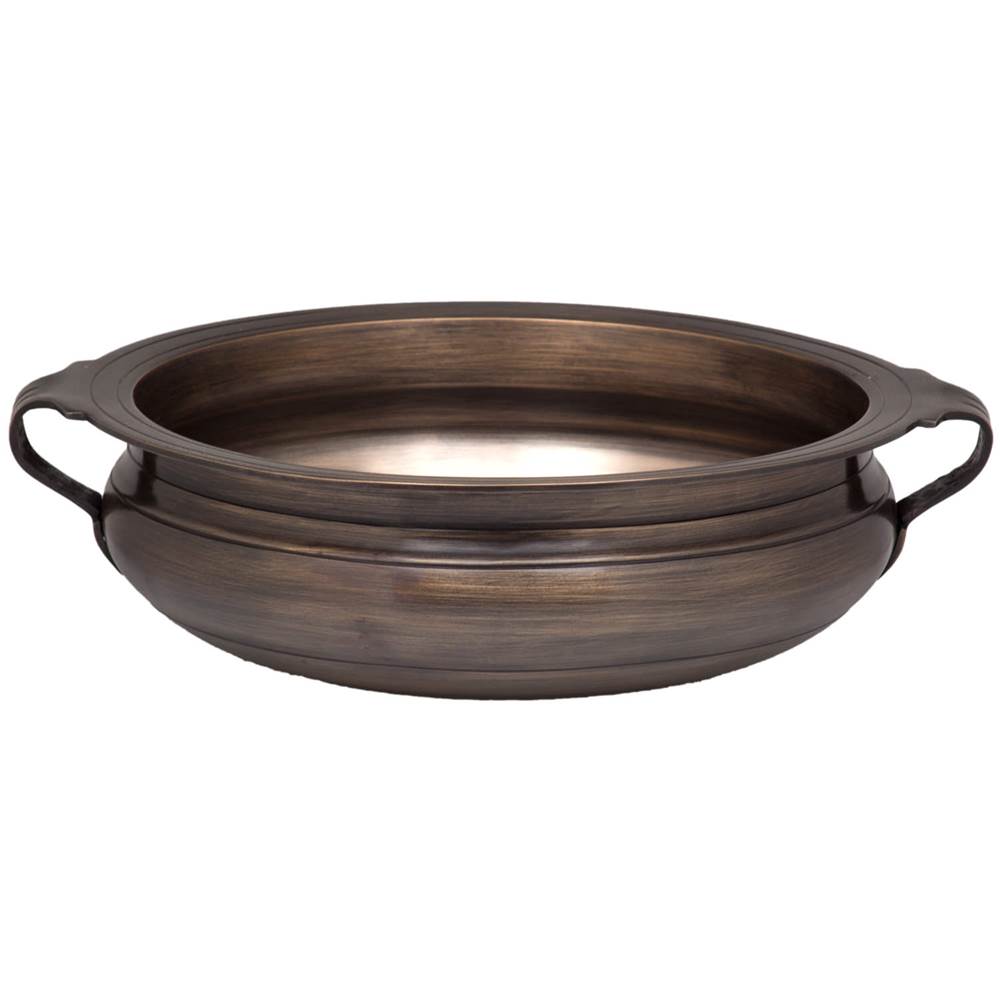 Linkasink - Bronze Bowl with Handles - Antique Bronze