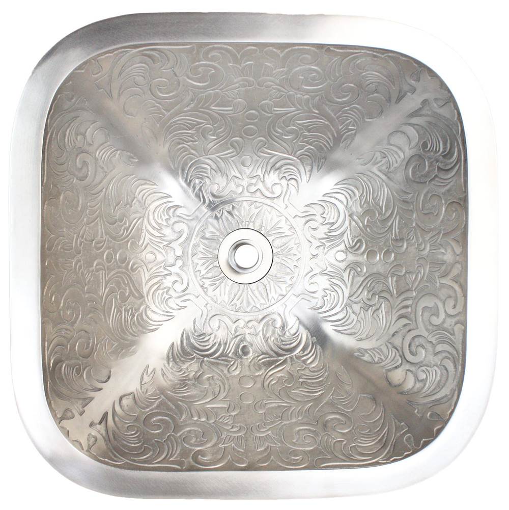 Linkasink - Square Brocade - White Bronze