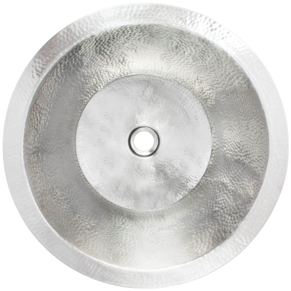 Linkasink - Small Flat Round Builder's Series Hammered Metal