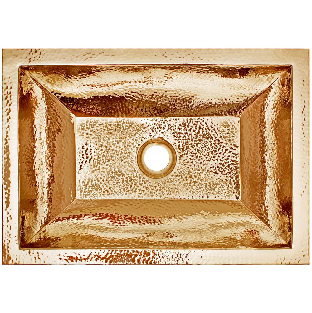 Linkasink - Coco Rectangular Builder's Series Hammered Metal