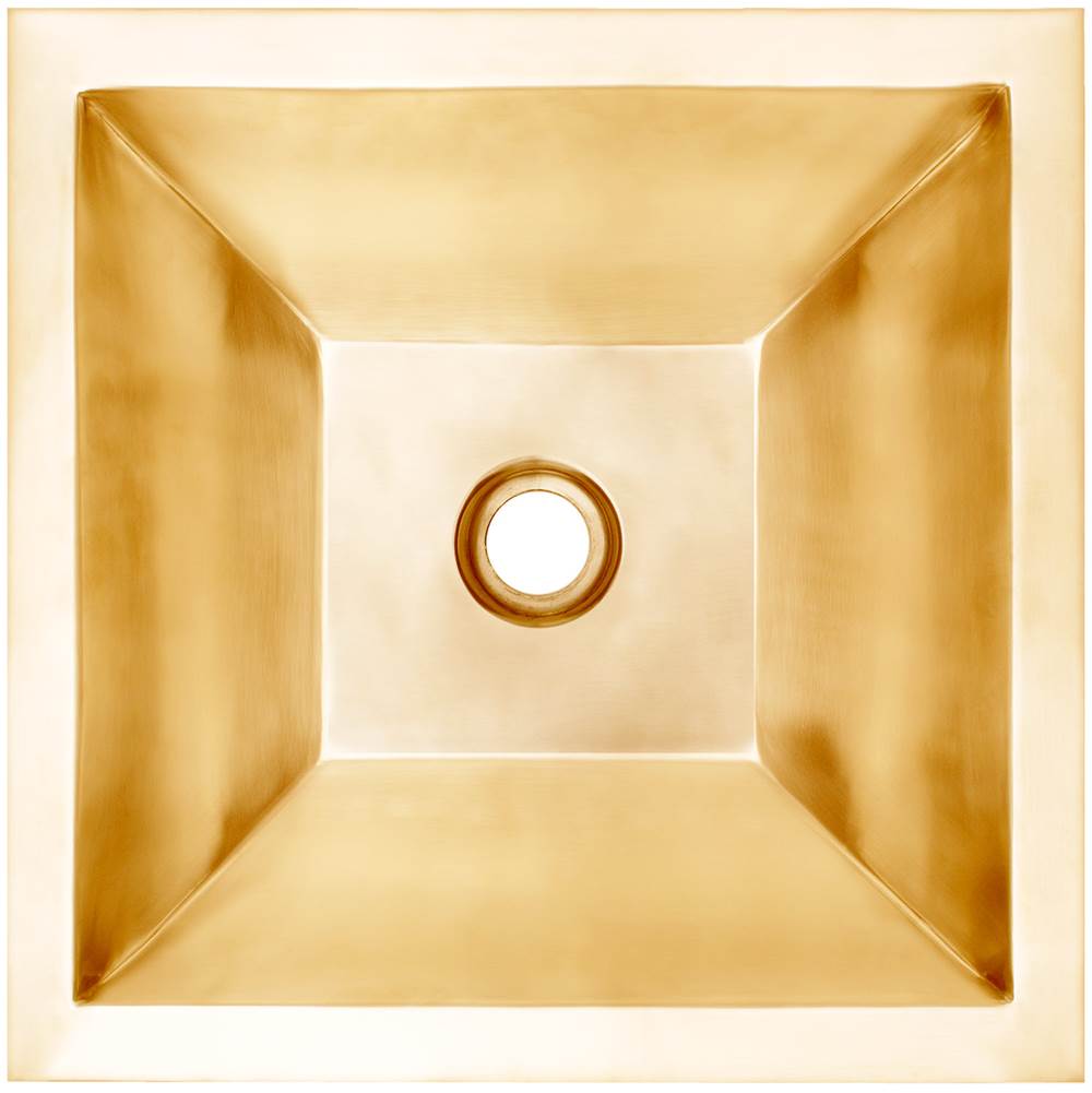 Linkasink - Coco Square Builder's Series Smooth Metal - Satin Unlacquered Brass