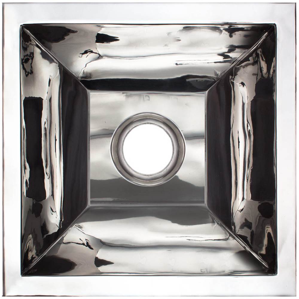 Linkasink - Coco Square Builder's Series Smooth Metal - Polished Stainless Steel