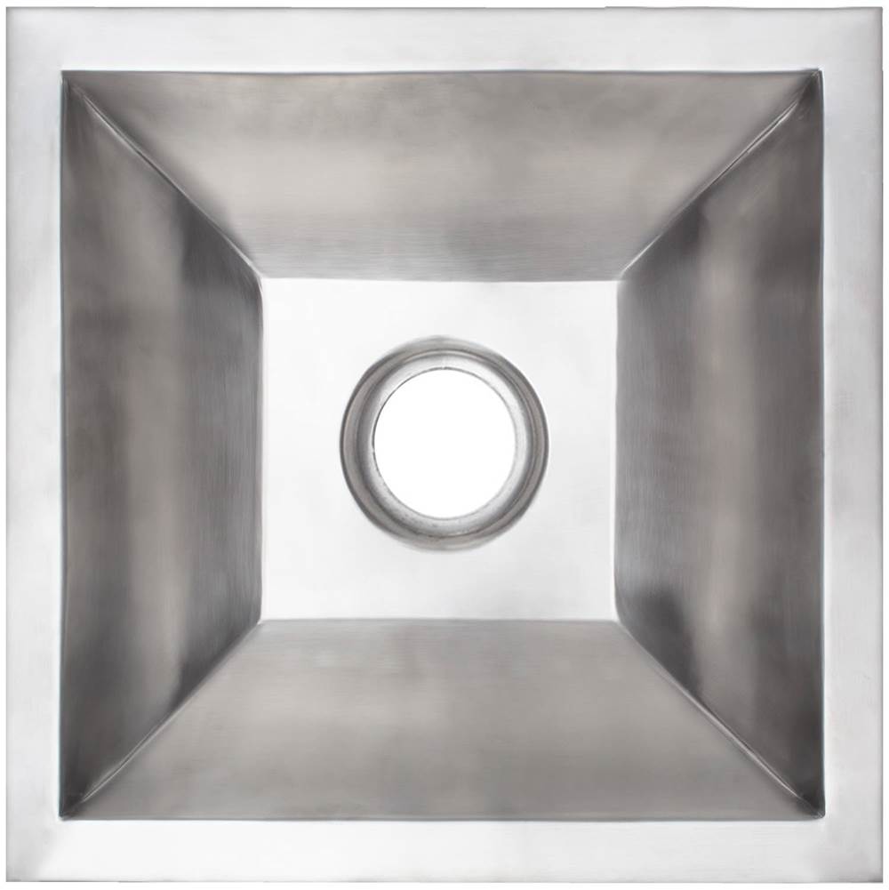 Linkasink - Coco Square Builder's Series Smooth Metal - Satin Stainless Steel
