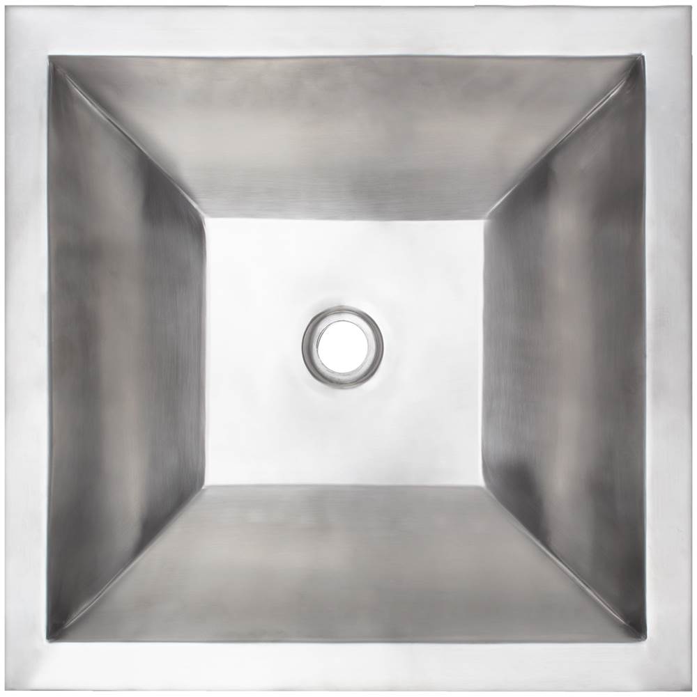 Linkasink - Coco Square Builder's Series Smooth Metal - Satin Stainless Steel