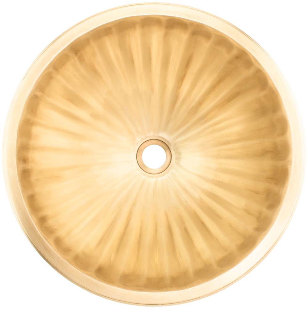 Linkasink - Small Round Fluted - Unlacquered Brass