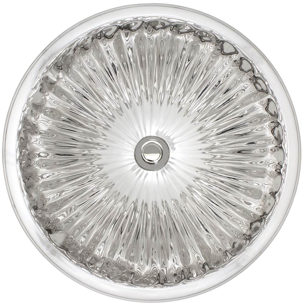 Linkasink - Large Round Fluted - Polished White Bronze