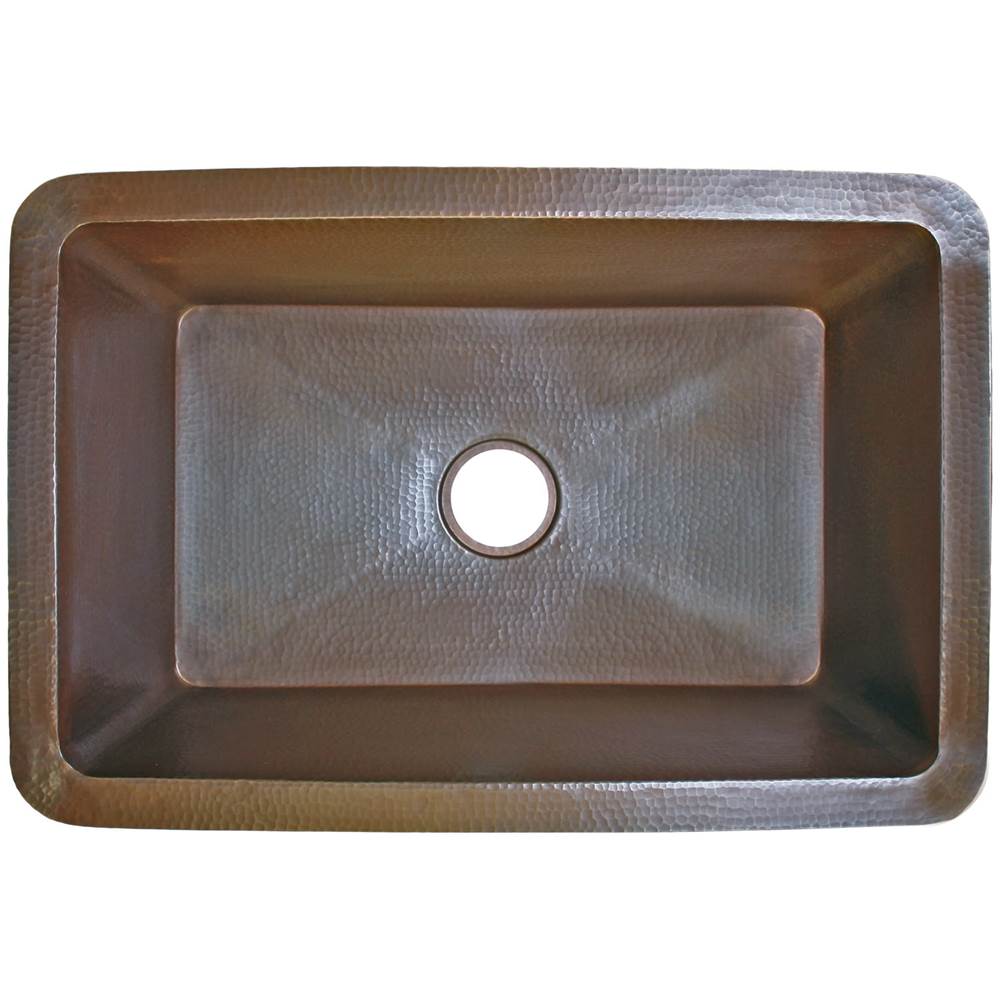Linkasink - Hammered Kitchen - Single Bowl - Dark Bronze