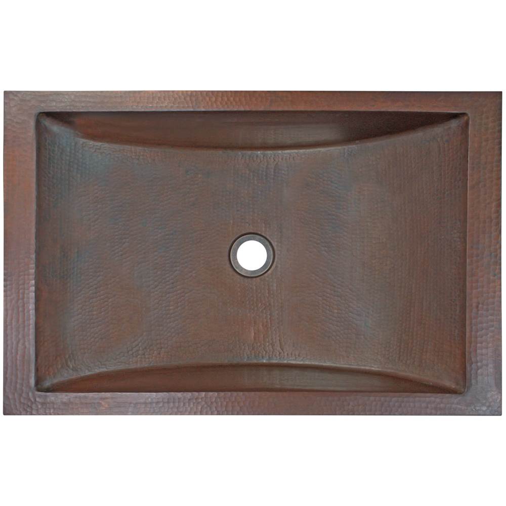 Linkasink - Hammered Rectangular Crescent - Dark Bronze