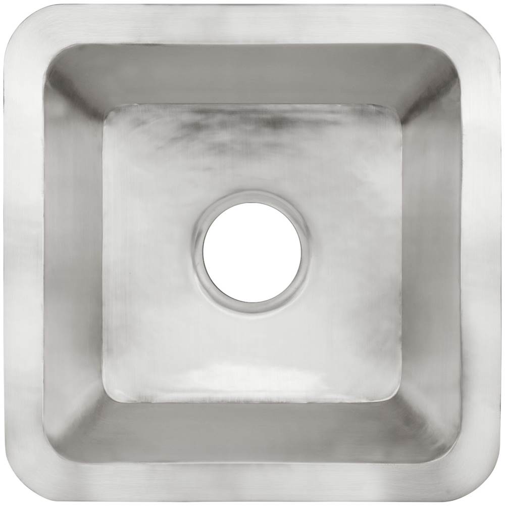 Linkasink - Smooth Small Square 3.5'' drain opening - Satin Stainless Steel
