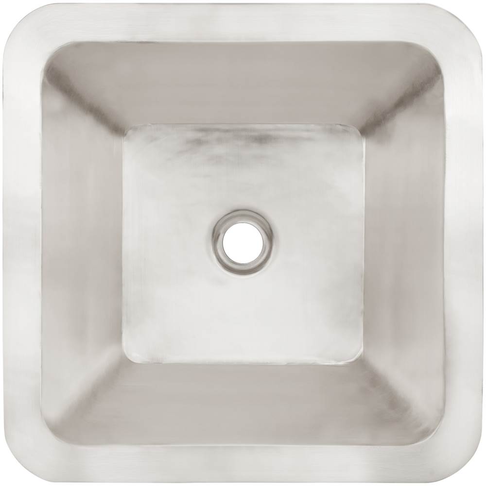 Linkasink - Smooth Large Square 2'' drain opening - Satin Stainless Steel