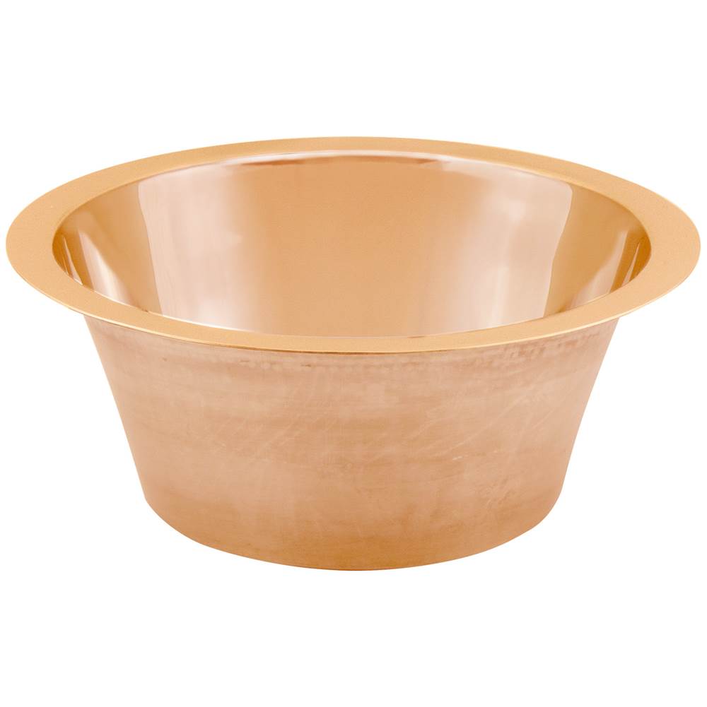 Smooth Small Round Flat Bottom Bar/Utility, 3.5'' drain opening