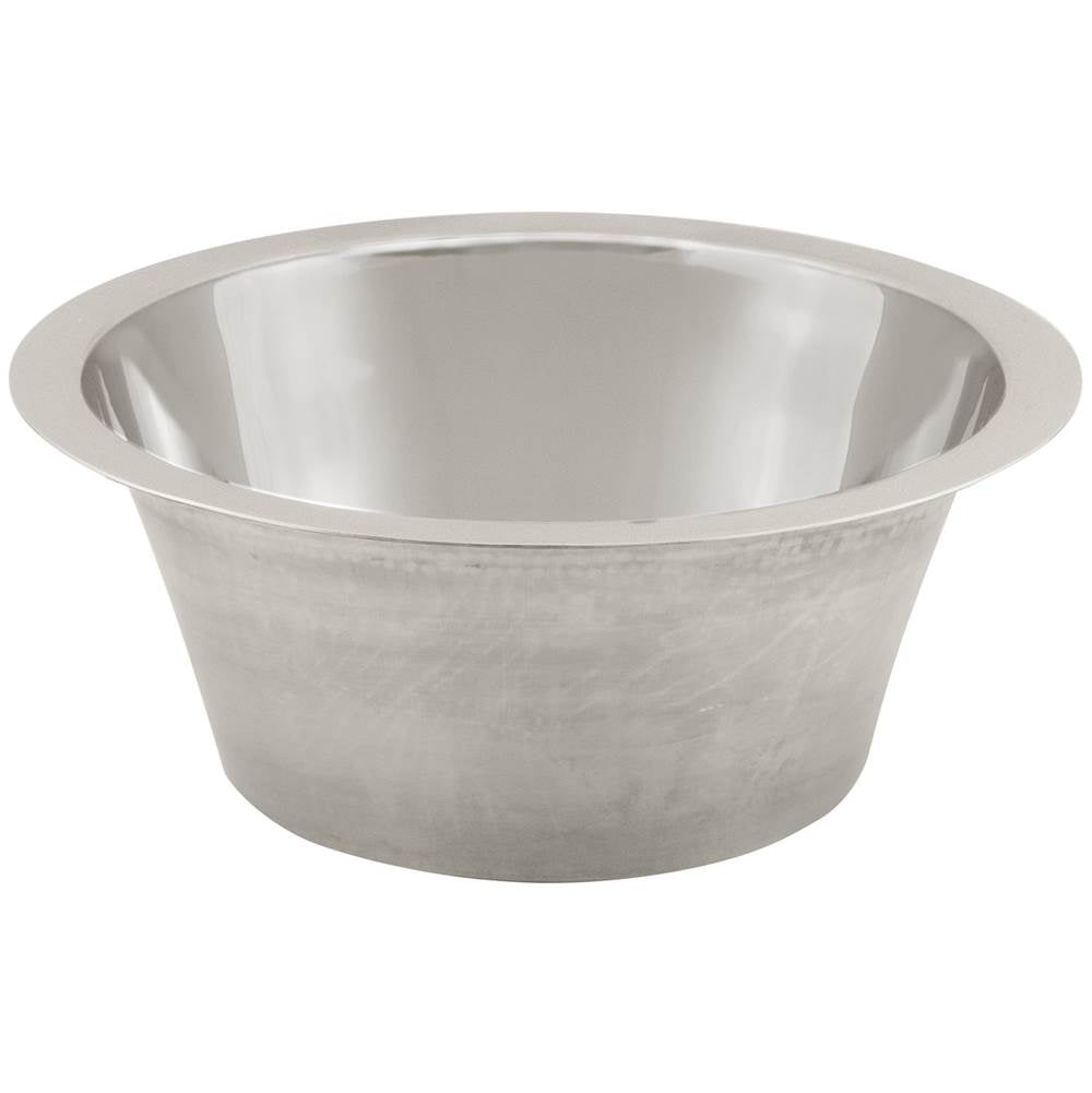 Smooth Small Round Flat Bottom Bar/Utility, 3.5'' drain opening