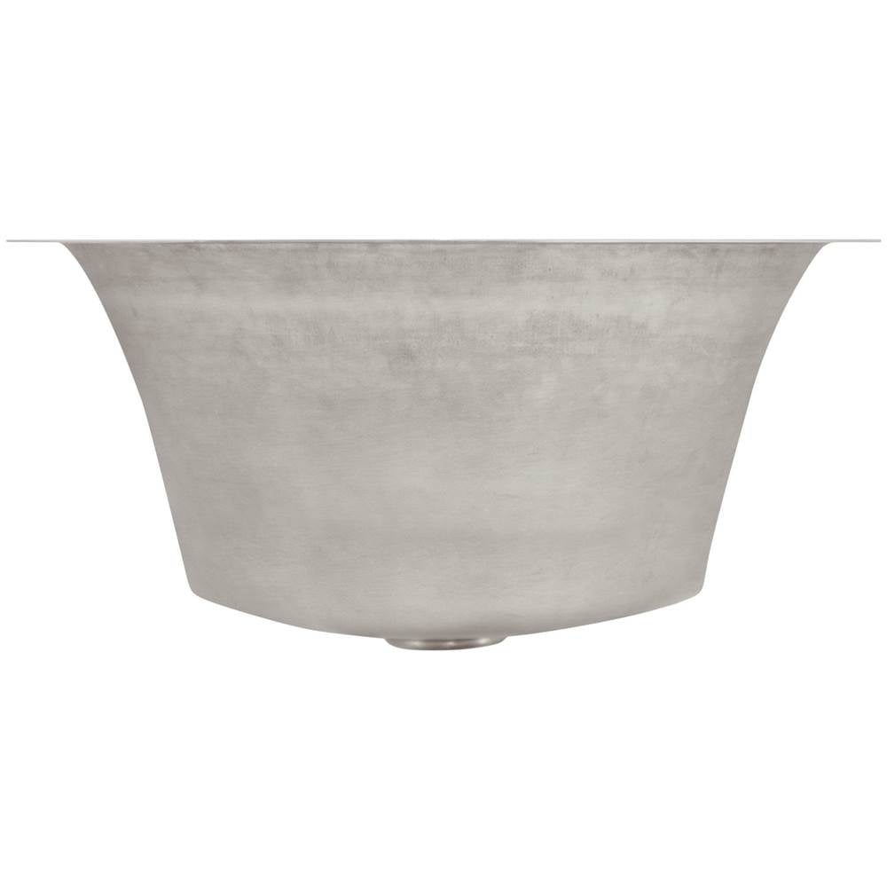 Smooth Small Round Flat Bottom Bar/Utility, 3.5'' drain opening