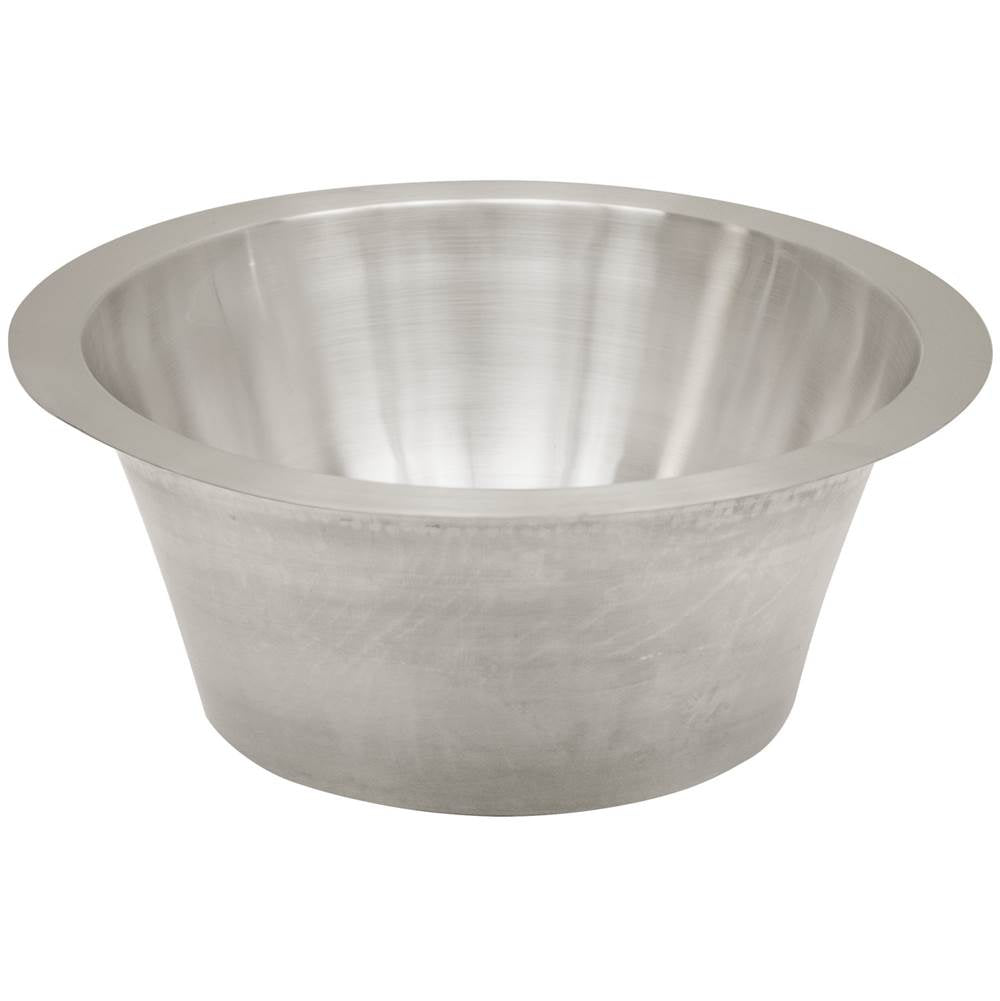 Smooth Small Round Flat Bottom Bar/Utility, 3.5'' drain opening