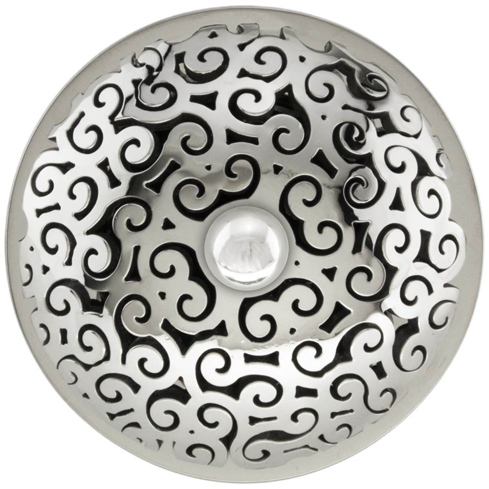 Linkasink - Swirl Grid with Sphere Screw - Polished Smooth Stainless Steel