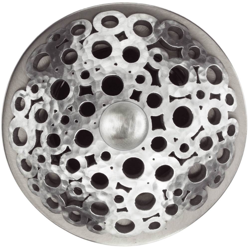 Linkasink - Loop Grid with Sphere Screw - Satin Hammered Stainless Steel
