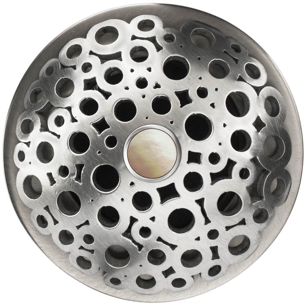 Linkasink - Loop Grid with Mother of Pearl Screw - Satin Smooth Stainless Steel