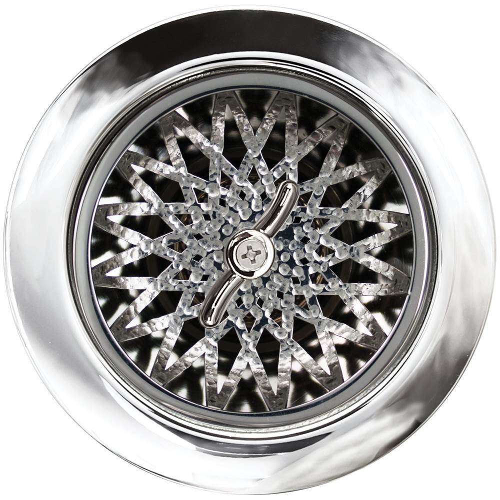 Linkasink - Star Basket with Twist Nut - Polished Hammered Finish