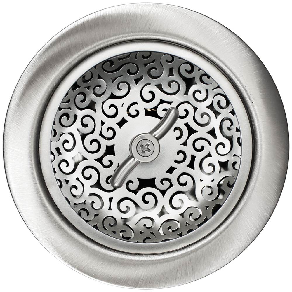 Linkasink - Swirl Basket with Twist Nut - Satin Smooth Finish