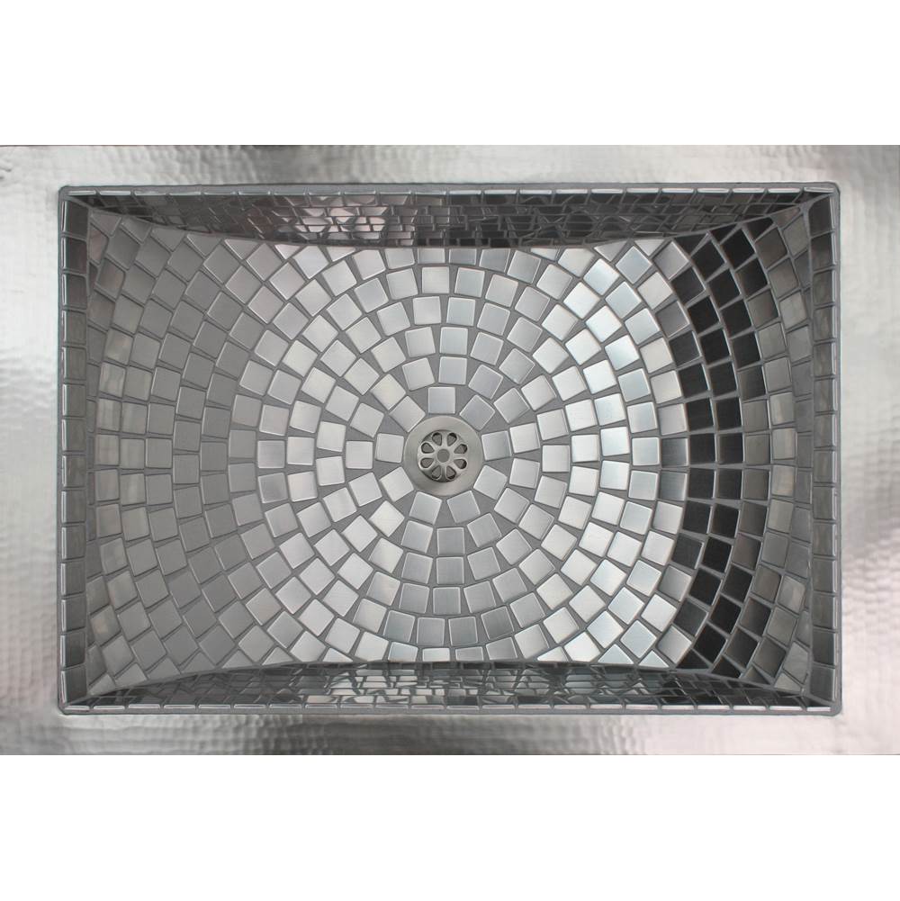 Linkasink - Satin Stainless Steel with Tile Pattern and Color Options - Satin Stainless Steel