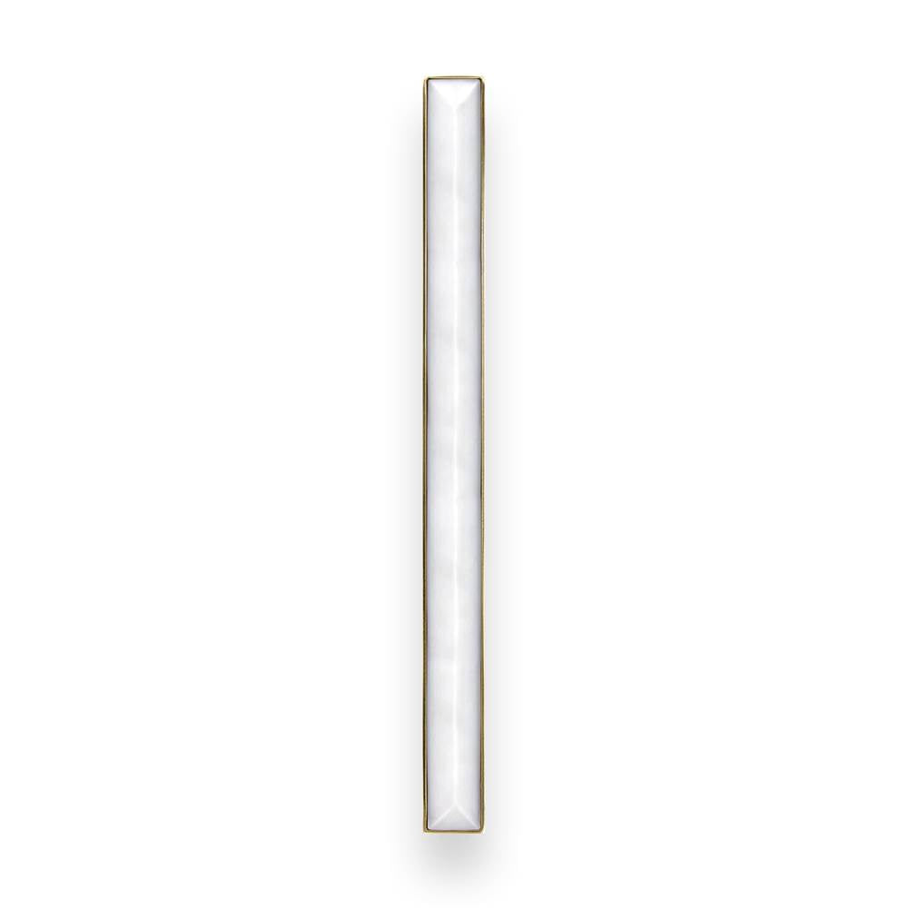MOTHER OF PEARL with 18'' Artisan Glass Prism Hardware 24'' Wide Vanity, White, Polished Nickel Hardware, 24'' x 22'' x 33.5'' (without vanity top)