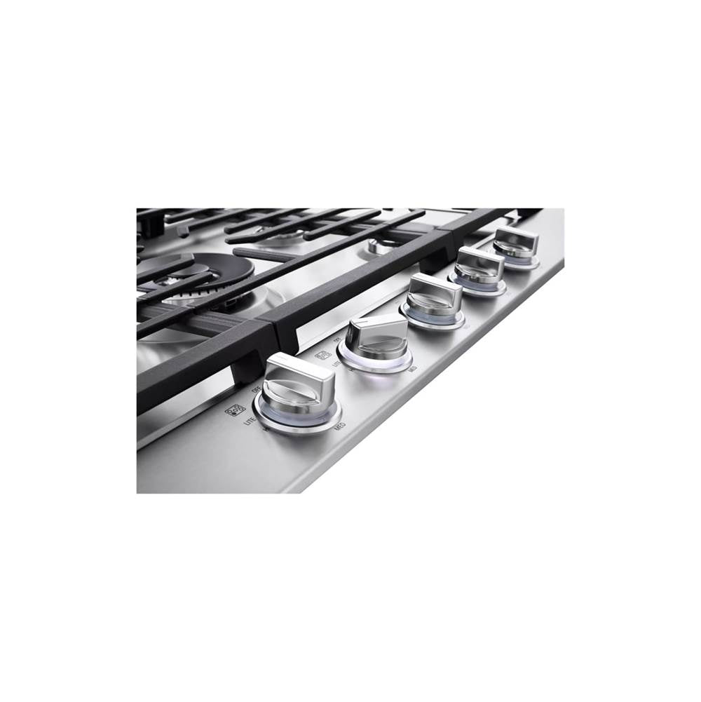 36'' Smart Gas Cooktop 22K BTU, EasyClean Cooktop, Backlit Weighted Knobs, ThinQ App, Stainless Steel