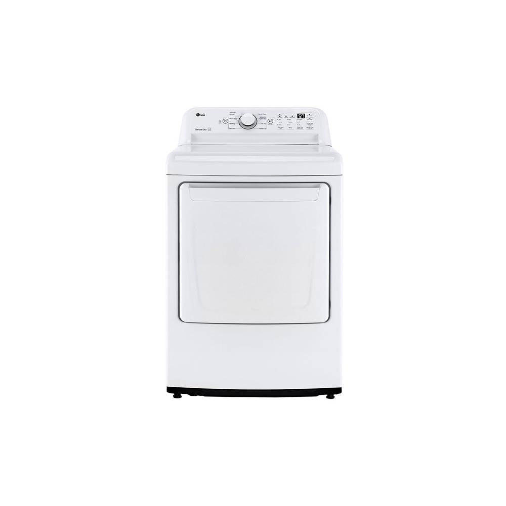 LG Appliances - 7.3 cu.ft. Ultra Large High Efficiency Dryer , Electric, White - White