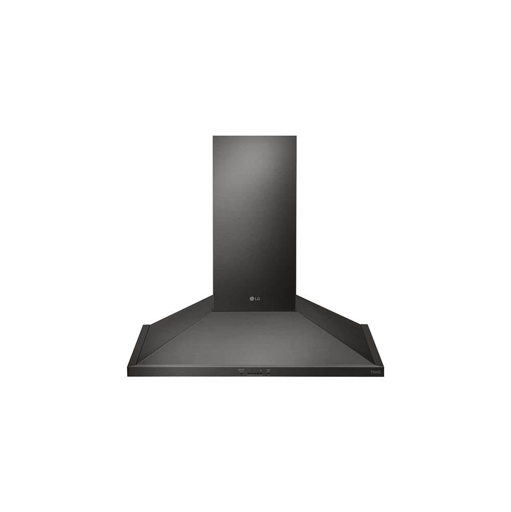 LG Appliances - LG 30'' Wall Mount Chimney Hood, Black Stainless Steel - Black Stainless Steel